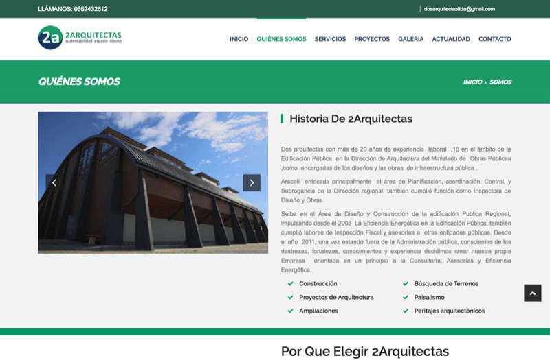 2Arquitectas - WDesign - Diseño Web Profesional