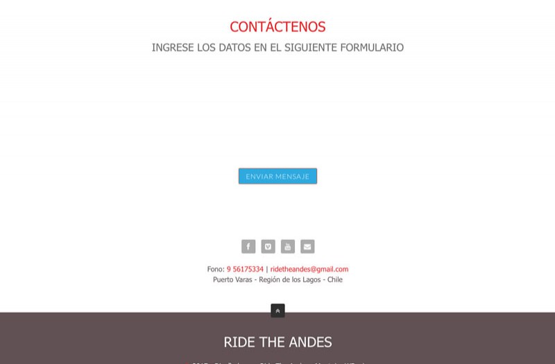 Ride the Andes - WDesign - Diseño Web Profesional